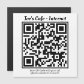 Magnetkarte/Kühlschrank-Magnet mit QR-Code Magnetkarte (Vorne/Hinten)