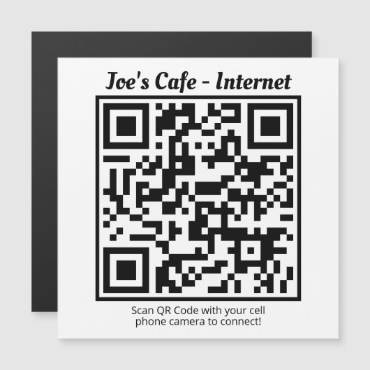 Magnetkarte/Kühlschrank-Magnet mit QR-Code Magnetkarte (Vorne/Hinten)