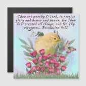 Magnetkarte mit Bibelkunst (Vorne/Hinten)