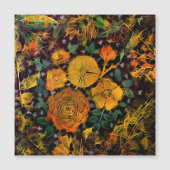 Magnetkarte mit Blumenzaun (Vorderseite)