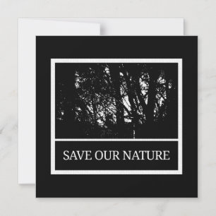 Magnetkarte mit Umschlag - Save Our Nature Magneteinladung