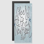 Magnetkarte neues Jahr (Vorne/Hinten)
