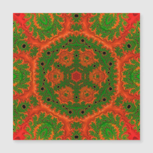 Magnetkarte Orange und Green Kaleidoskop