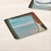 Magnetkarte Rechteckiger Pappuntersetzer (angewinkelt)