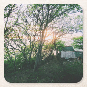 Magnetkarte Rechteckiger Pappuntersetzer