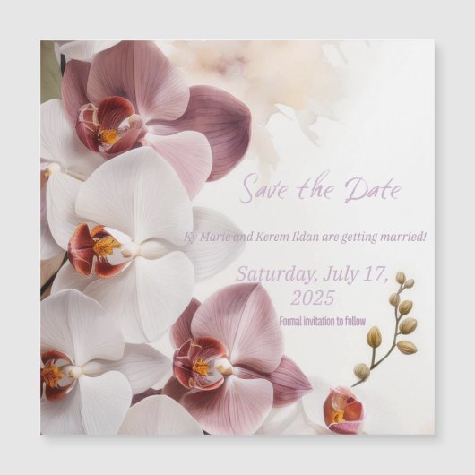 Magnetkarte Save the Date (Vorderseite)