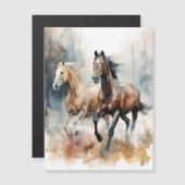 Magnetkarte Western Wild Pferd (Vorne/Hinten)