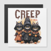 Magnetkarte zu Halloween (Vorne/Hinten)