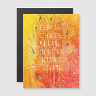 Magnetkarten-Whimsical-Girl-Fliege Magnetkarte