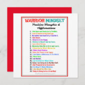 Magnetkartennachweise für Warrior Mindset (Vorne/Hinten)