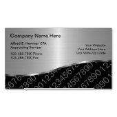 Magnetköpfe für Visitenkarten für Kontoinhaber Magnetische Visitenkarte (Vorderseite)