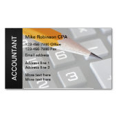 Magnetköpfe mit modernen Visitenkarten für Buchhal Magnetische Visitenkarte (Vorderseite)