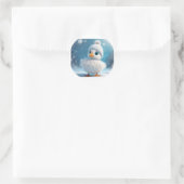 Magnetkreis mit Ente Runder Aufkleber (Tasche)