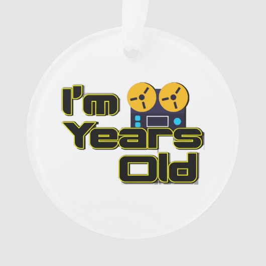 Magnetophon-Rollenspieler für Retro Ornament (Vorderseite)