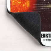 Magnetosphäre, die Erde vom Sonnenwind abschirmt Mousepad (Ecke)