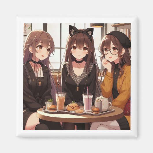 Magnets ANIME Girls Café Bonding Magnet (Vorne)