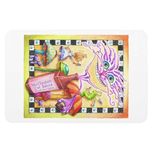 MAGNETS - The WorCHESHIRE CAT Magnet (Horizontal)