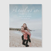 Magnetstift in Save the Date Fotokarte Magnetkarte (Vorderseite)