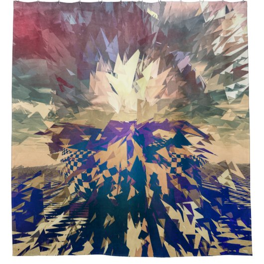 Magnetsturm Duschvorhang (Vorderseite)