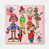Magnettiere Cartoon