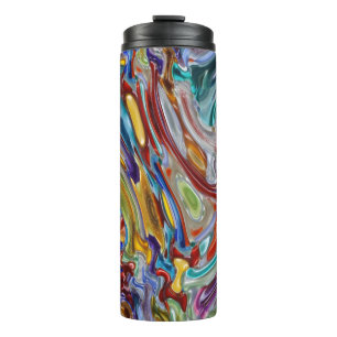 Magnetwellenwelle Nr. 93 - Buntes Glas Thermosbecher