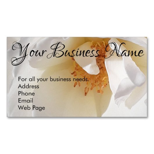 Magnetwirtschaftliche Visitenkarten - Selbstständi Magnetische Visitenkarte (Vorderseite)