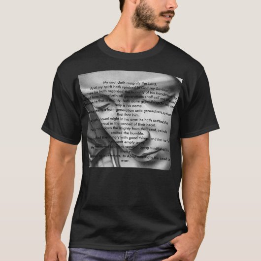 Magnificat der gesegneten Jungfrau Mary T-Shirt (Vorderseite)
