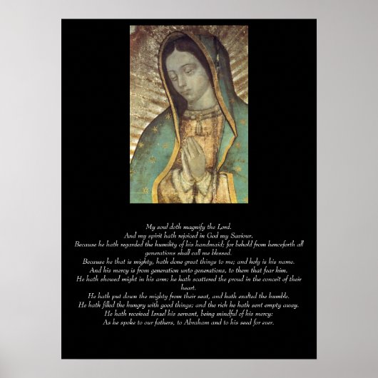 Magnificat der gesegneten Jungfrau Poster (Vorne)