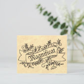 Magnificat Jungfrau Mary Hymn Lob Postkarte (Stehend Vorderseite)