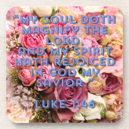 Magnificat Luke 1:46 Getränkeuntersetzer