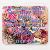 Magnificat Luke 1:46 Mousepad (Vorne)