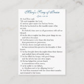 Magnificat - Prayer Card (Flat) Visitenkarte (Rückseite)