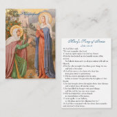 Magnificat - Prayer Card (Flat) Visitenkarte (Vorne/Hinten)