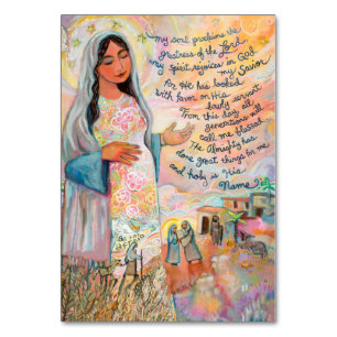 Magnificat Prayer Card, Kaninchen Maria Tischnummer