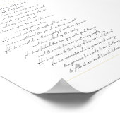 Magnificat Print - 12x18 weiß, Englisch Poster (Ecke)