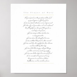 Magnificat Print - Weiß, Englisch Poster