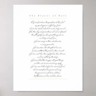 Magnificat Print - Weiß, Englisch Poster