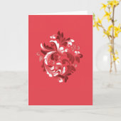 Magnificat (rot) karte (Gelbe Blume)