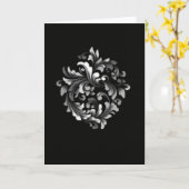 Magnificat (Schwarz) Karte (Gelbe Blume)