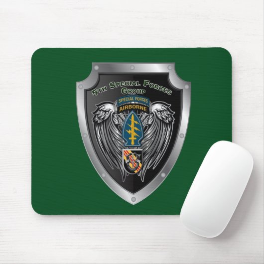 Magnificent 5th Special Forces Group (Im Flugzeug) Mousepad (Mit Mouse)