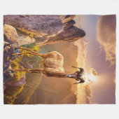 Magnificent Antelope Fleecedecke (Vorderseite (Horizontal))