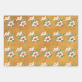 Magnificent azalea, Blumenorange Geschenkpapier Set (Vorderseite 2)