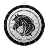 Magnificent Black Horse Head Regulation Board Dartscheibe (vorne)