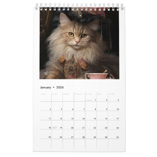 Magnificent Cats Wall Calendar 2024 Kalender (Jan 2026)