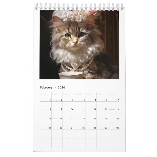 Magnificent Cats Wall Calendar 2024 Kalender (Feb 2026)