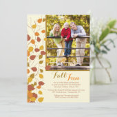 Magnificent Fall Foto Einladung (Stehend Vorderseite)