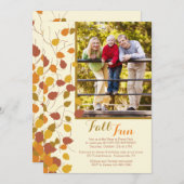 Magnificent Fall Foto Einladung (Vorne/Hinten)