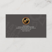 Magnificent Gold Math Icon Symbole Math Tutor Visitenkarte (Rückseite)