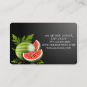 MAgnificent Gorgeous Perfect Watermelon Visitenkarte (Rückseite)