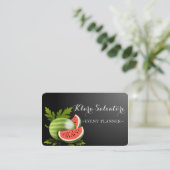 MAgnificent Gorgeous Perfect Watermelon Visitenkarte (Stehend Vorderseite)